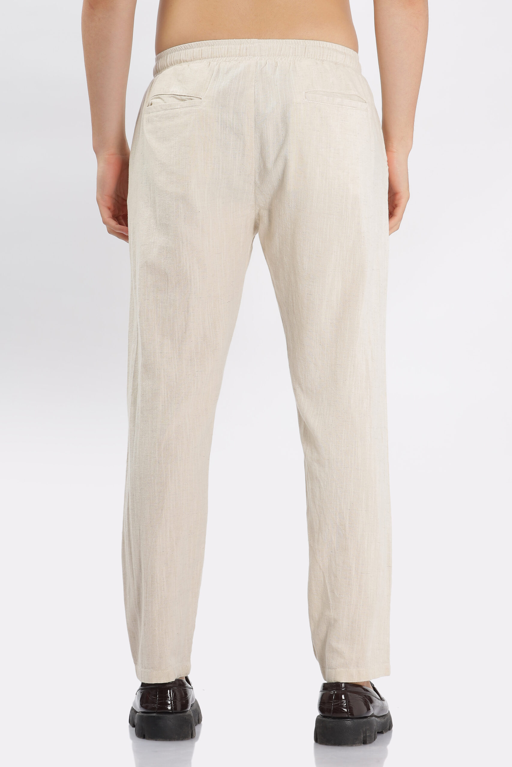 Cream Linen Pant - Image 3
