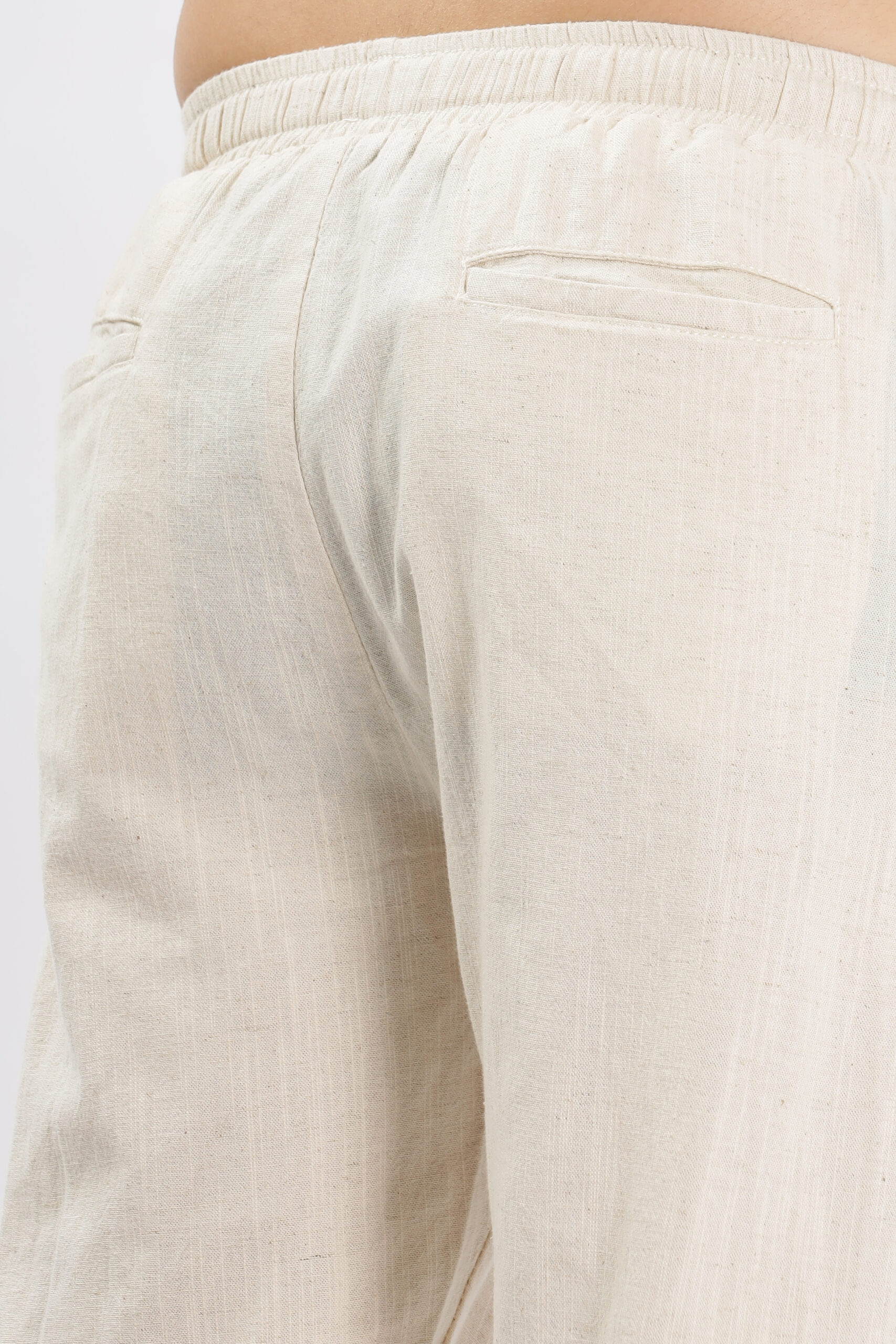 Cream Linen Pant - Image 2