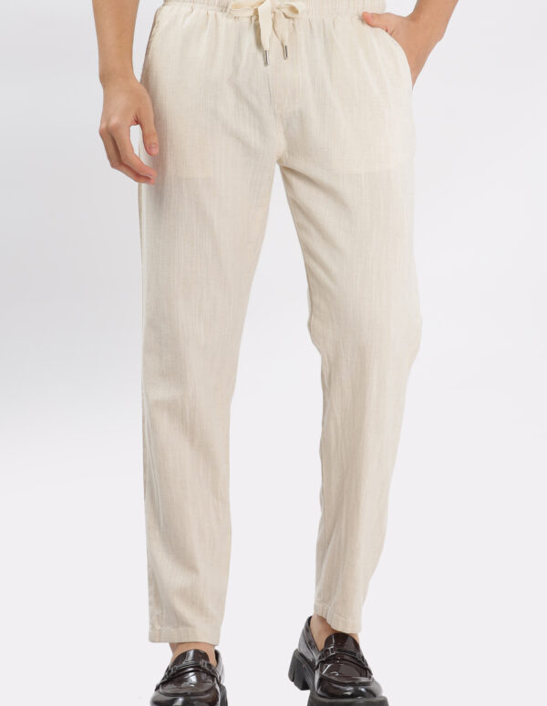 Cream Linen Pant