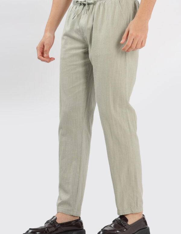 Light Olive Green Linen Pant
