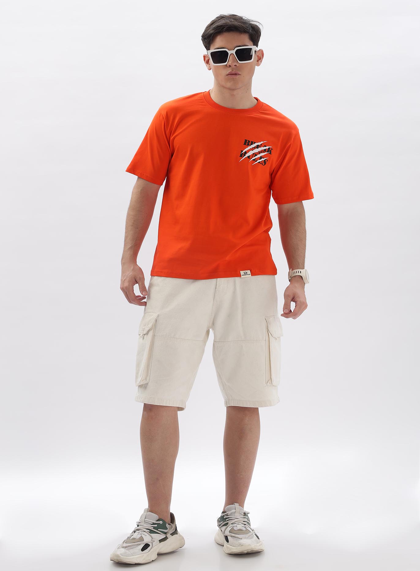 Orange Slim Fit T-shirts Break the rules - Image 6