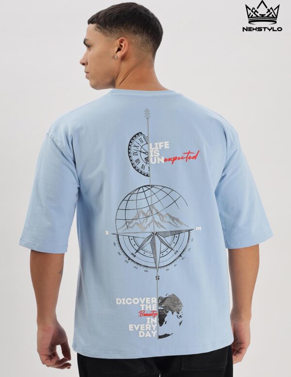 Sky blue oversized T-shirt